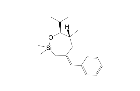 (E)-ANTI-2,2,6-TRIMETHYL-4-BENZYLIDEN-7-ISOPROPYL-1-OXA-2-SILACYCLOHEPTANE