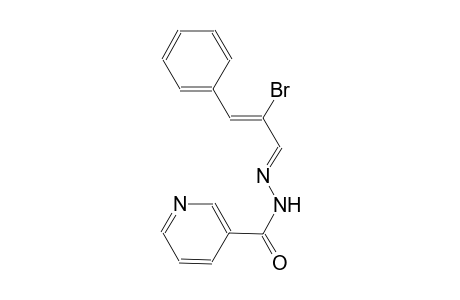 N'-[(E,2Z)-2-bromo-3-phenyl-2-propenylidene]nicotinohydrazide