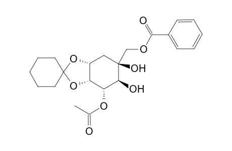 (1R,2S,3S,4R,5R)-3-O-Acetyl-5-benzoyloxymethyl-4,5-O-cyclohexylidene-1,2,3,4,5-cyclohexanpentanol