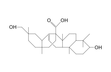 3.alpha.,29-Dihydroxyolean-12-en-27-oic-acid