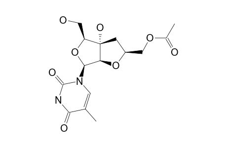 (1S,3R,5R,6R,8R)-3-ACETOXYMETHYL-5-HYDROXY-6-HYDROXYMETHYL-8-(THYMIN-1-YL)-2,7-DIOXABICYCLO-[3.3.0]-OCTANE