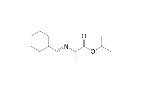 Isopropyl 2-{[1'-cyclohexylmethylidene]amino}propanoate