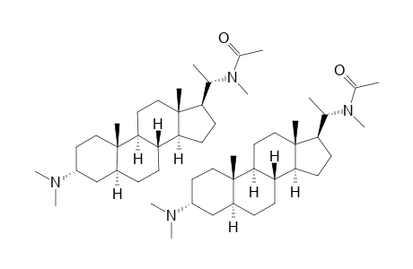 SARACODINE;3-ALPHA-DIMETHYLAMINO-20-ALPHA-N-METHYL-N-ACYLAMINO-PREGNANE