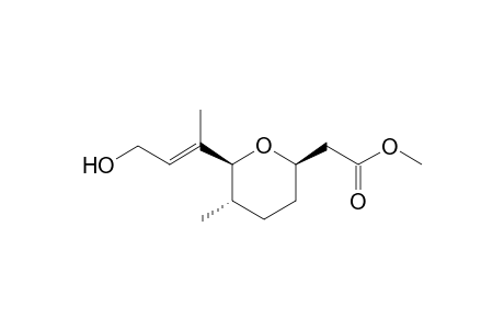 [6(S)-(E-3-Hydroxy-1-methyl-2-propenyl)-5(S)-methyltetrahydrpyran-2(R)-yl]acetic acid methyl ester