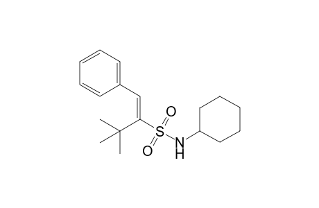 (E)-2-tert-Butyl-N-cyclohexyl-1-phenylethenysulfonamide