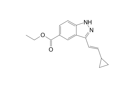(E)-ethyl 3-(2-cyclopropylvinyl)-1H-indazole-5-carboxylate