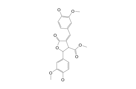 METHYL-TRANS-4-(4-HYDROXY-3-METHOXYBENZYLIDENE)-2-(4-HYDROXY-3-METHOXYPHENYL)-5-OXOTETRAHYDROFURAN-3-CARBOXYLATE