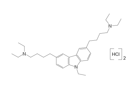 3,6-bis[4-(diethylamino)butyl]-9-ethylcarbazole, dihydrochloride