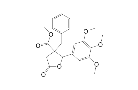 Methyl 3-benzyl-5-oxo-2-(3,4,5-trimethoxyphenyl)tetrahydrofuran-3-carboxylate