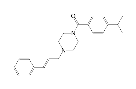 1-(4-isopropylbenzoyl)-4-[(2E)-3-phenyl-2-propenyl]piperazine