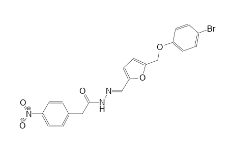 N'-((E)-{5-[(4-bromophenoxy)methyl]-2-furyl}methylidene)-2-(4-nitrophenyl)acetohydrazide