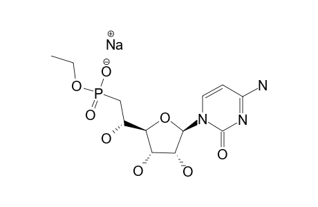 1-[6'-DEOXY-6'-ETHYLPHOSPHONO-BETA-D-RIBO-(5'R)-HEXAFURANOSYL]-CYTOSINE-SODIUM-SALT