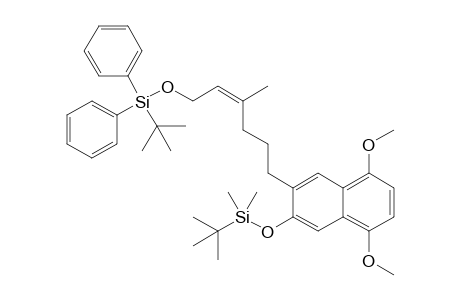 tert-Butyl-[(Z)-6-[3-[tert-butyl(dimethyl)silyl]oxy-5,8-dimethoxy-2-naphthalenyl]-3-methylhex-2-enoxy]-diphenylsilane