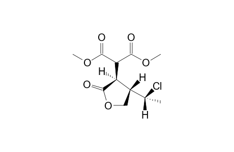 Dimethyl 2-(trans-4-(1-chloroethyl)-2-oxotetrahydrofuran-3-yl)malonate