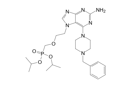 Diisopropyl{2-[2-amino-6-(4-benzylpiperazine-1-yl)-7H-purine-7-yl]ethoxy}methylphosphonate