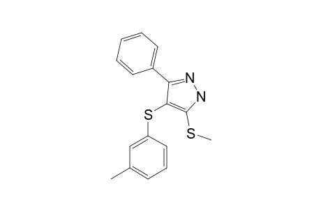 4-(3-methylphenyl)sulfanyl-3-methylsulfanyl-5-phenyl-1H-pyrazole