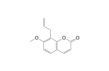 7-Methoxy-8-prop-2-enyl-1-benzopyran-2-one