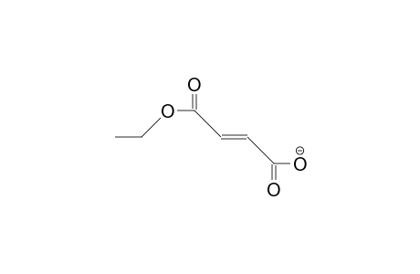 Fumaric acid, monoethyl ester anion