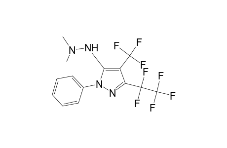 Pyrazole, 3-pentafluoroethyl-4-trifluoromethyl-5-(2,2-dimethylhydrazino)-1-phenyl-