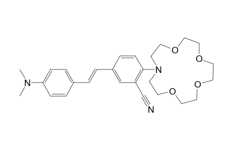 3-Cyao-4-N-(1-Monoaza-4,7,10,13-tetraoxacyclopentadecane) 4'-N,N-dimethylaminostilbene