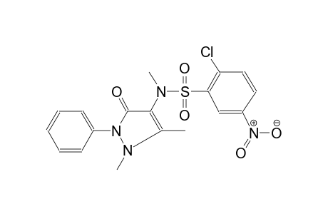 benzenesulfonamide, 2-chloro-N-(2,3-dihydro-1,5-dimethyl-3-oxo-2-phenyl-1H-pyrazol-4-yl)-N-methyl-5-nitro-