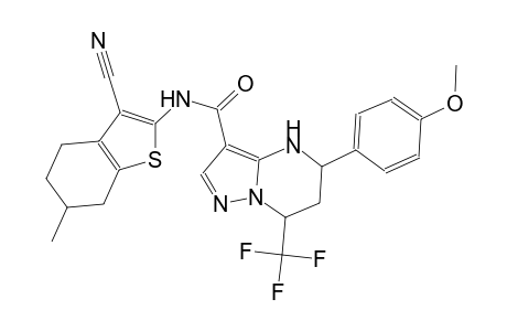 N-(3-cyano-6-methyl-4,5,6,7-tetrahydro-1-benzothien-2-yl)-5-(4-methoxyphenyl)-7-(trifluoromethyl)-4,5,6,7-tetrahydropyrazolo[1,5-a]pyrimidine-3-carboxamide