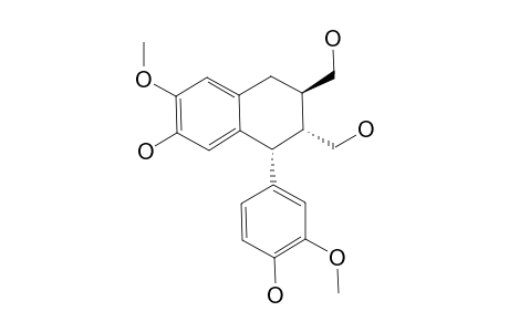 BURSELIGNAN;8-ALPHA-(4-HYDROXY-3-METHOXYPHENYL)-6-BETA,7-ALPHA-BIS-HYDROXYMETHYL-3-METHOXY-5,6,7,8-TETRAHYDRO-NAPHTHALEN-2-OL