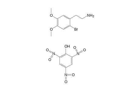 2-BROMO-4,5-DIMETHOXYPHENETHYLAMINE, PICRATE