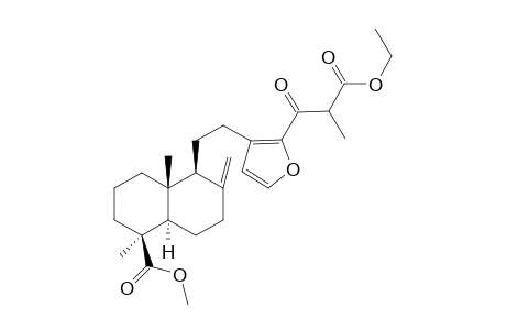 Methyl (1S,4aR,5S,8aR)-1,4a-dimethyl-6-methylene-5-{2-[2-(2-methyl-3-ethoxy-3-oxopropanoyl)-3-furyl]ethyl}decahydronaphthalene-1-carboxylate