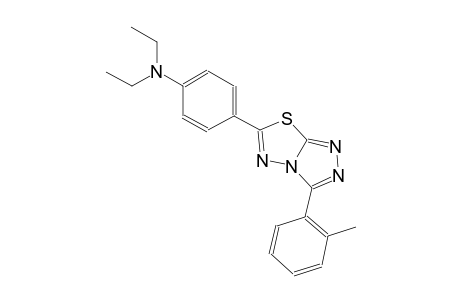 N,N-diethyl-4-[3-(2-methylphenyl)[1,2,4]triazolo[3,4-b][1,3,4]thiadiazol-6-yl]aniline