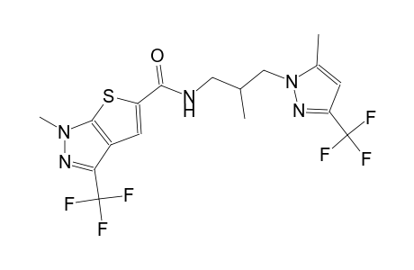 1H-thieno[2,3-c]pyrazole-5-carboxamide, 1-methyl-N-[2-methyl-3-[5-methyl-3-(trifluoromethyl)-1H-pyrazol-1-yl]propyl]-3-(trifluoromethyl)-
