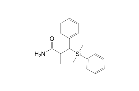(2RS,3SR)-3-Dimethyl(phenyl)silyl-2-methyl-3-phenylpropionamide