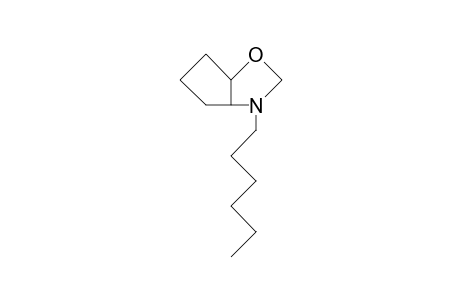 N-Hexyl-perhydro-cyclopenta(D)(1,3)oxazole
