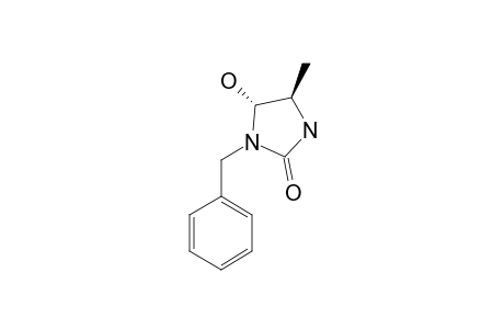 trans-3-Benzyl-5-methyl-4-hydroxy-2-imidazolidinone
