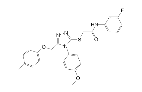 N-(3-fluorophenyl)-2-({4-(4-methoxyphenyl)-5-[(4-methylphenoxy)methyl]-4H-1,2,4-triazol-3-yl}sulfanyl)acetamide