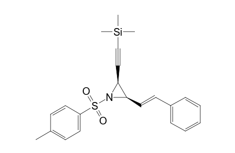 Trimethyl-[2-[(2S,3R)-1-(4-methylphenyl)sulfonyl-3-[(E)-2-phenylethenyl]-2-aziridinyl]ethynyl]silane