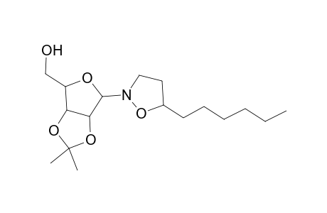 Isoxazolidine, 5-hexyl-2-[2,3-O-(1-methylethylidene)-.beta.-D-ribofuranosyl]-