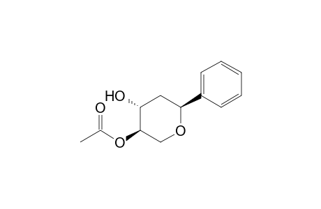 (2S*,4R*,5R*)-5-Acetoxy-2-phenyltetrahydropyran-4-ol