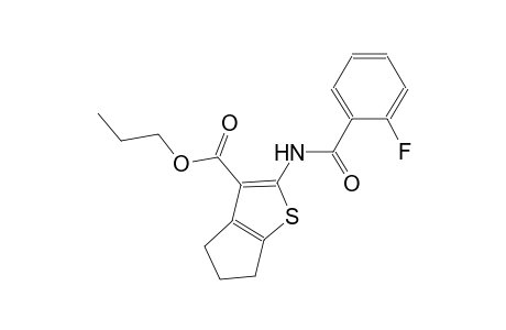 propyl 2-[(2-fluorobenzoyl)amino]-5,6-dihydro-4H-cyclopenta[b]thiophene-3-carboxylate