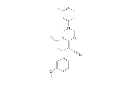 2H,6H-pyrido[2,1-b][1,3,5]thiadiazine-9-carbonitrile, 3,4,7,8-tetrahydro-8-(3-methoxyphenyl)-3-(3-methylphenyl)-6-oxo-