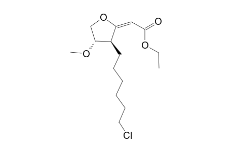 (2E)-2-[(3S,4S)-3-(6-chlorohexyl)-4-methoxy-tetrahydrofuran-2-ylidene]acetic acid ethyl ester