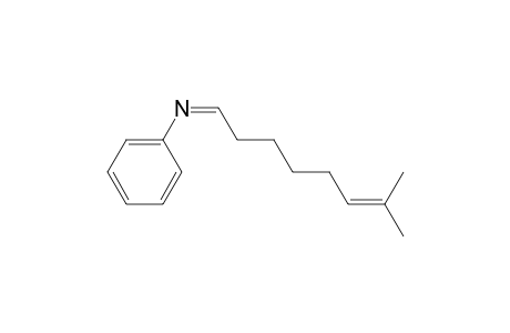 N-(7-Methyl-6-octenylidene)aniline