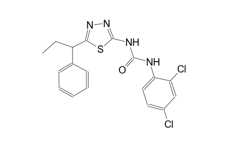 N-(2,4-dichlorophenyl)-N'-[5-(1-phenylpropyl)-1,3,4-thiadiazol-2-yl]urea