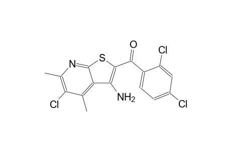 (3-amino-5-chloro-4,6-dimethyl-2-thieno[2,3-b]pyridinyl)-(2,4-dichlorophenyl)methanone