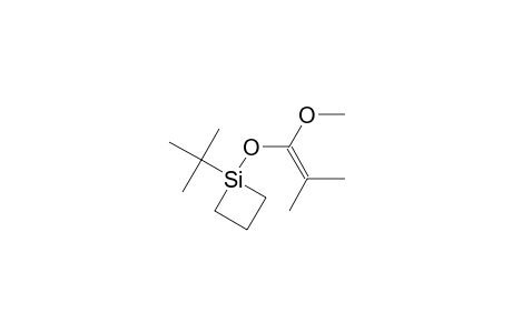 1-tert-butyl-1-(1-methoxy-2-methyl-prop-1-enoxy)siletane