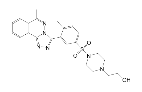2-(4-{[4-methyl-3-(6-methyl[1,2,4]triazolo[3,4-a]phthalazin-3-yl)phenyl]sulfonyl}-1-piperazinyl)ethanol