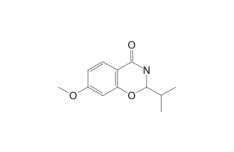 7-METHOXY-2,3-DIHYDRO-2-ISOPROPYL-1,3-BENZOXAZIN-4-ONE