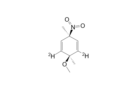 Z-2,6-DIDEUTERIO-1,4-DIMETHYL-4-NITRO-CYCLOHEXA-2,5-DIENYL-METHYLETHER