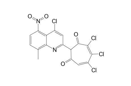 2-(4-Chloro-8-methyl-5-nitro-2-quinolyl)-5,6,7-trichloro-1,3-tropolone