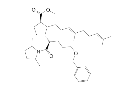 Methyl [2S,-1[S*,[1R*,1(E),2S*]],2.alpha.,5.beta.]]-1-(4,8-Dimethyl-3,7-nondienyl)-2-[1-[2,5-dimethyl-1-pyrrolidinyl)carbonyl]-4-(phenylmethoxy)butyl]cyclopentanecarboxylate